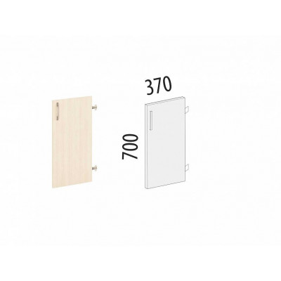 Дверь ЛДСП 2 секции лев/прав 40.79 Сосна Астрид