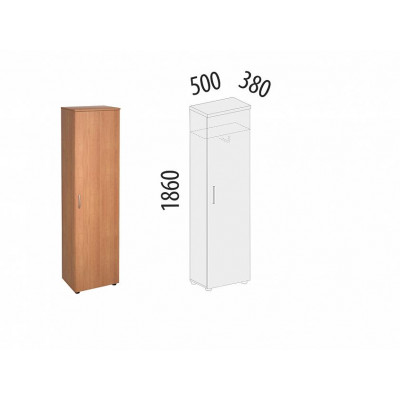 Шкаф для одежды со штангой Рубин 42.34, Миланский Орех