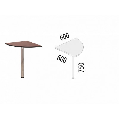 Вставка угловая Рубин 41.12, Итальянский Орех