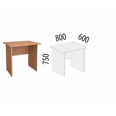 Стол Рубин 42.44, Миланский Орех