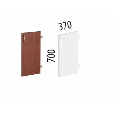 верь ЛДСП 2 секции лев/прав Рубин 41.79, Итальянский Орех