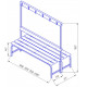 Скамья двусторонняя СКВ/2 1500 (ЗМИ)