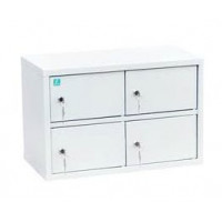 Индивидуальный шкаф кассира на 4 отделения вертикальный, навесной (ИШК-4)