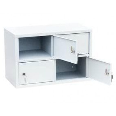 Индивидуальный шкаф кассира на 4 отделения вертикальный, навесной (ИШК-4)