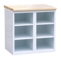 Скамья с отделениями под обувь