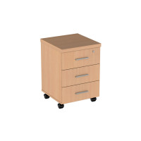 Тумба подкатная с 3-мя ящиками С.Т-3, Бук