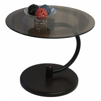 Стол журнальный Дуэт-13Н Д-13Н Венге/Тонированное Стекло