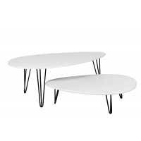 Стол журнальный Дадли ДЛ Белый Бетон