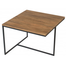 Стол журнальный Симпл квадро СК ч/д Дуб Американский/Черный