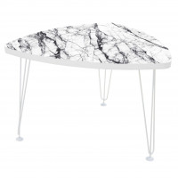 Стол журнальный Оникс-1 ОН1 Белый/Luminar 162