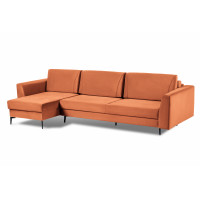 Диван ТЕНЕРИФ 1 ДУ, ткань CALIFORNIA 05 (терракотовый) велюр