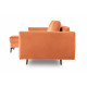 Диван ТЕНЕРИФ 1 ДУ, ткань CALIFORNIA 05 (терракотовый) велюр
