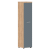 Шкаф колонка с глухой малой дверью и топом 435х452х1958 TLHC 42.1 Дуб Бофорд/Серо-голубой