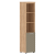 Шкаф колонка с глухой малой дверью и топом 435х452х1958 TLHC 42.5L Дуб Бофорд/Капучино