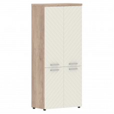 Шкаф с глухими средними и малыми дверьми 854х452х1958 TLHC 85.3 Дуб Каньон/Латте