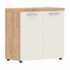 Шкаф с глухими малыми дверьми и топом 854х452х833 TLLC 85.1 Дуб Бофорд/Латте