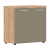 Шкаф с глухими малыми дверьми и топом 854х452х833 TLLC 85.1 Дуб Бофорд/Капучино