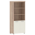 Шкаф с 1 комплектом глухих малых дверей и топом 854х452х1958 TLHC 85.5 Дуб Каньон/Латте
