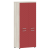 Шкаф с глухими средними и малыми дверьми 854х452х1958 TLHC 85.3 Сосна Эдмонт/Красный