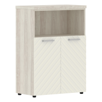 Шкаф с глухими малыми дверьми и топом 854х452х1203 TLMC 85.3 Сосна Эдмонт/Латте