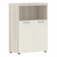 Шкаф с глухими малыми дверьми и топом 854х452х1203 TLMC 85.3 Сосна Эдмонт/Латте