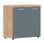Шкаф с глухими малыми дверьми и топом 854х452х833 TLLC 85.1 Дуб Бофорд/Серо-голубой