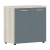 Шкаф с глухими малыми дверьми и топом 854х452х833 TLLC 85.1 Сосна Эдмонт/Серо-голубой