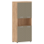 Шкаф с 2-мя комплектами глухих малых дверей и топом 854х452х1958 TLHC 85.4 Дуб Бофорд/Капучино