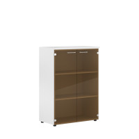 Шкаф со стеклянными дверьми и топом XMC 85.2 Белый