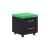 Тумба мобильная с подушкой XTEN XMC-2D.1А Дуб Юкон/Зеленый