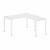 Стол угловой правый XS6CT 1415 (R) цвет Белый