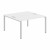 Стол двойной XS6WST 1414 цвет Белый/Серебро