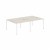Стол двойной XS6WST 2414 цвет Сосна Эдмонд/Белый