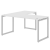 Стол эргономичный XQCT 1615R Белый/Серебро