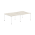 Стол 4-х местный XWST 2414 Сосна Эдмонд/Белый