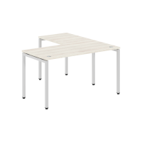 Стол угловой XSCT 1415L Сосна Эдмонд/Серебро