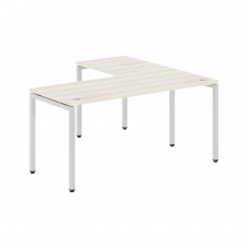 Стол угловой XSCT 1615L Сосна Эдмонд/Серебро