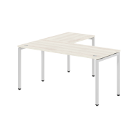 Стол угловой XSCT 1615R Сосна Эдмонд/Серебро