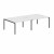 Стол 4-х местный XWST 2814 Белый/Антрацит