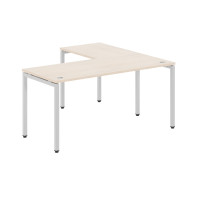 Стол угловой XSCT 1615L Бук Тиара/Серебро