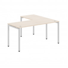 Стол угловой XSCT 1615L Бук Тиара/Серебро