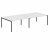 Стол 4-х местный XWST 3214 Белый/Антрацит