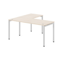 Стол угловой XSCT 1615R Бук Тиара/Серебро