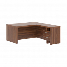 Стол руководителя угловой ZCT 1619H.AR Орех Даллас