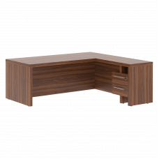 Стол руководителя угловой ZCT 2019H.AR Орех Даллас