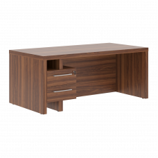 Стол руководителя с тумбой ZSTD 189H.AL Орех Даллас