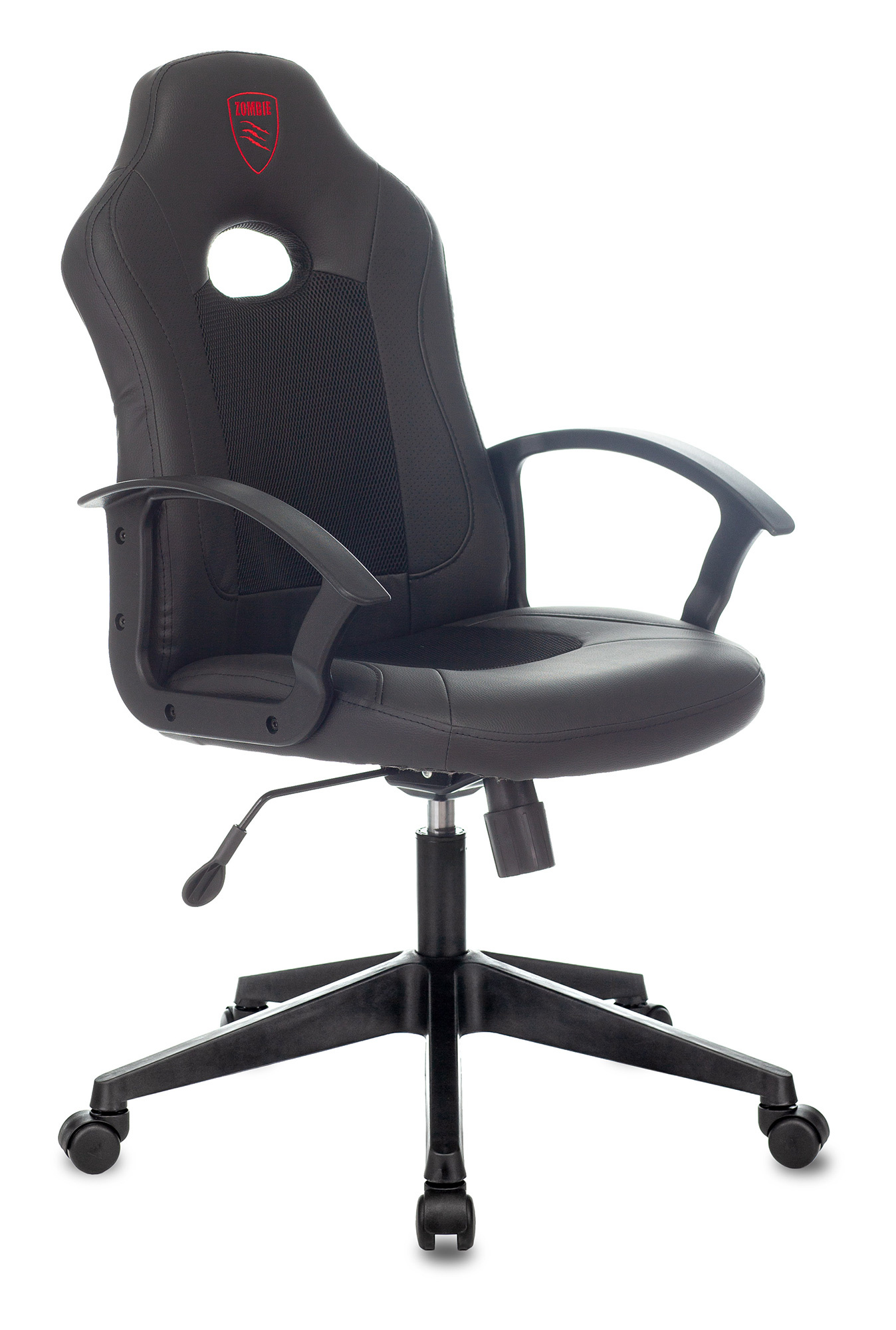 компьютерное кресло zombie 8 игровое обивка искусственная кожа цвет черный
